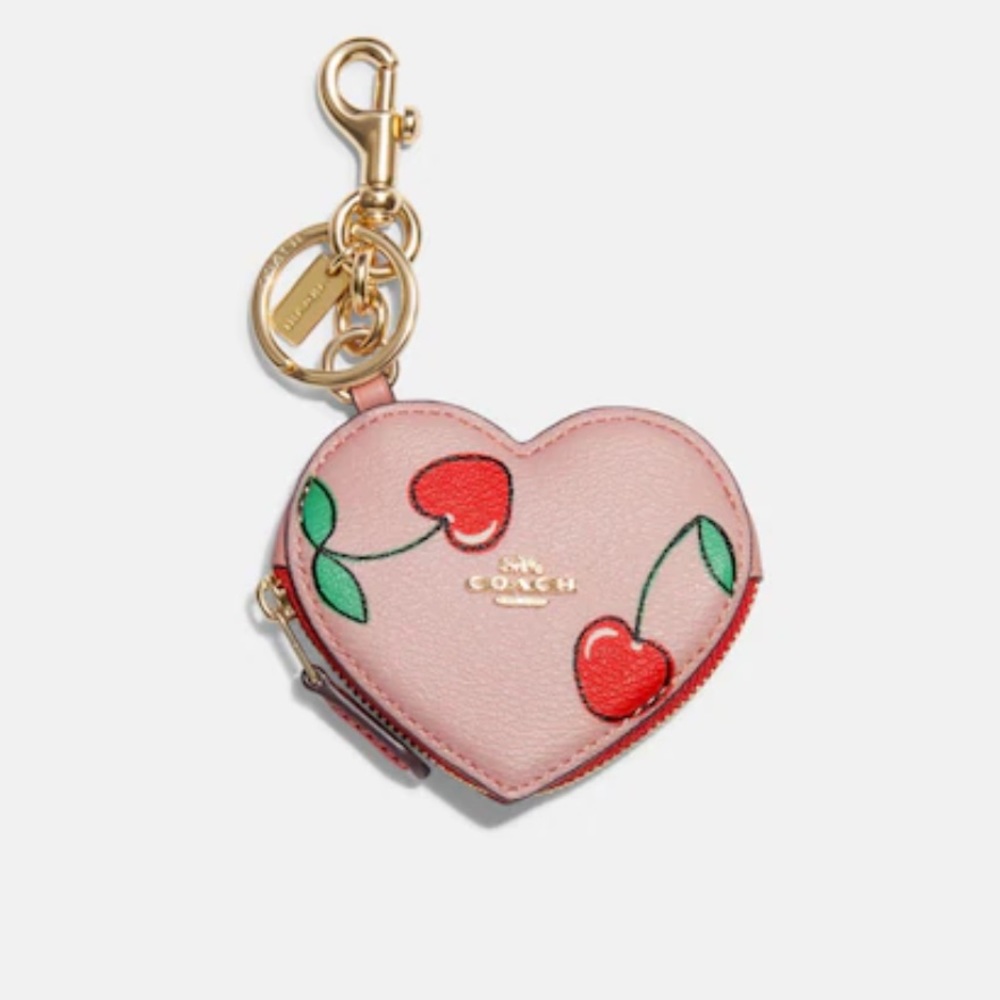 Coach Heart Charm/ Coin Pouch ❤️🍒